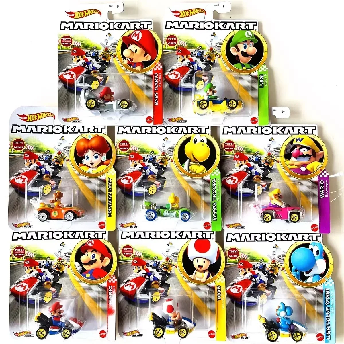 Kids Toys Cars - Original Hot Wheels Premium Super Mario