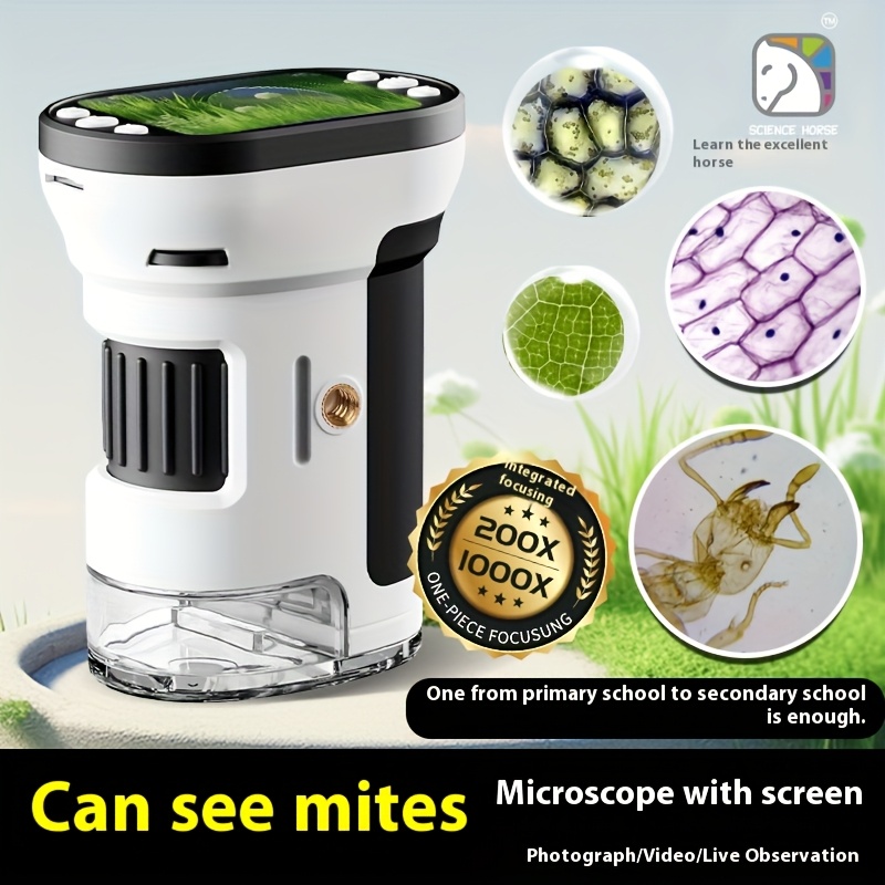 Toys For Kids Video - Kids Microscope Biological Kit 1000x Magnifier
