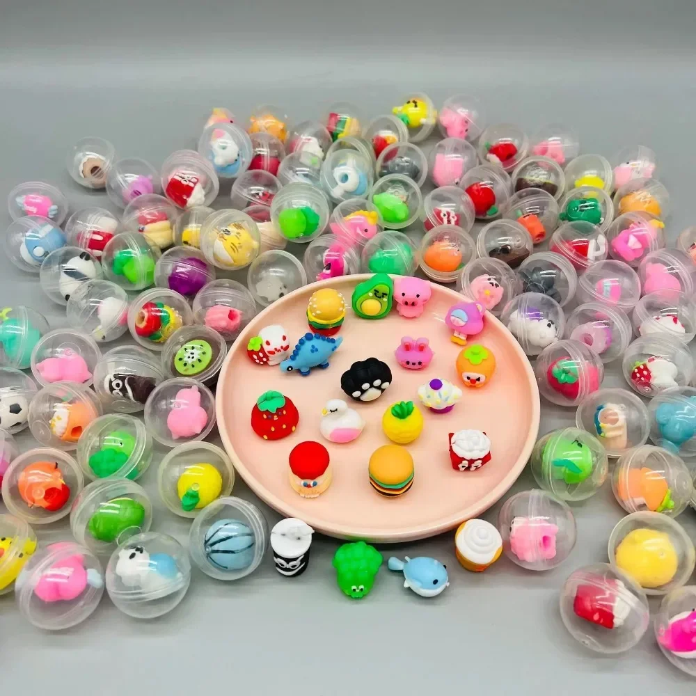 30 Pcs 32mm Transparent Eggshe - Kids Toys Bag ulasan dan harga