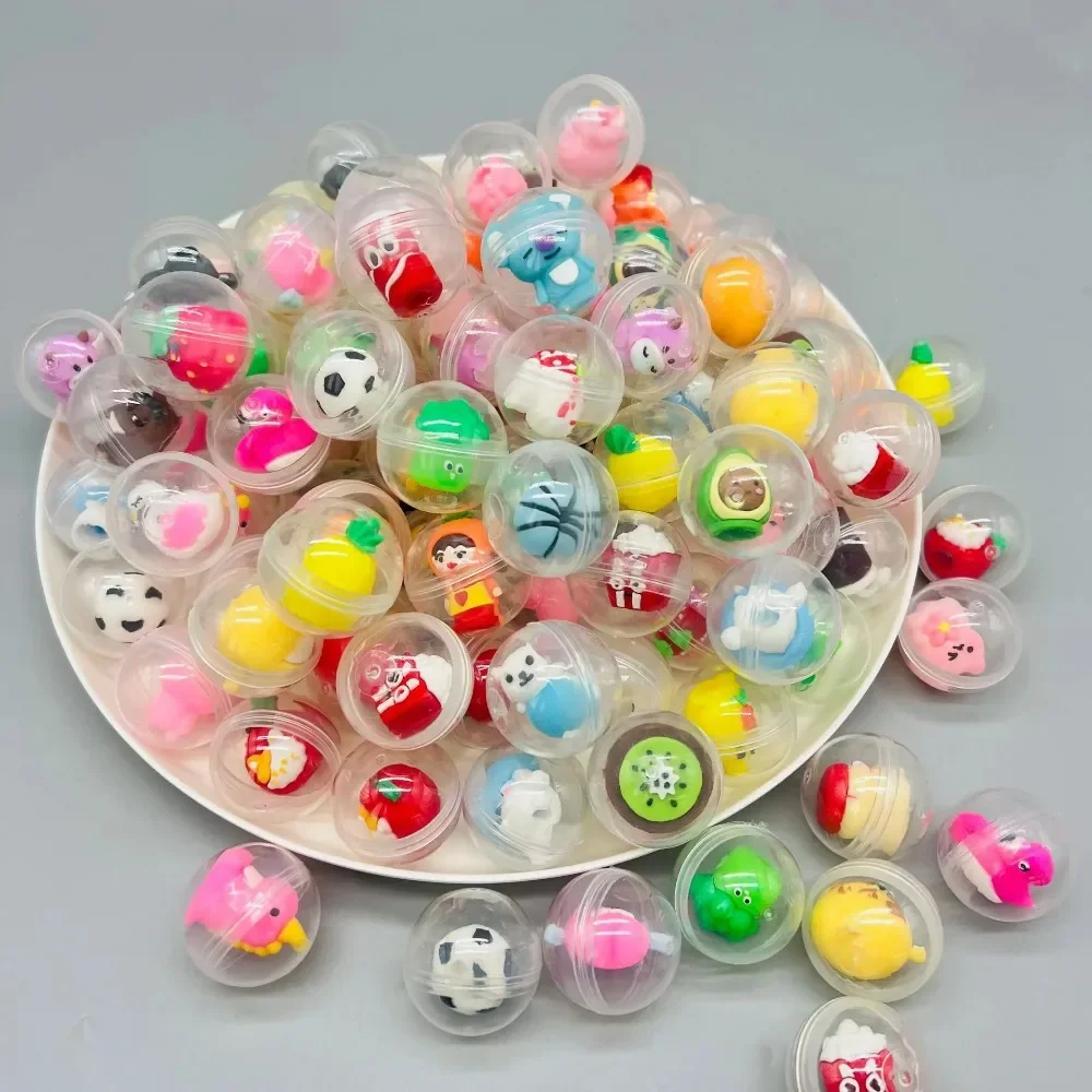 30 Pcs 32mm Transparent Eggshe - Kids Toys Bag ulasan dan harga