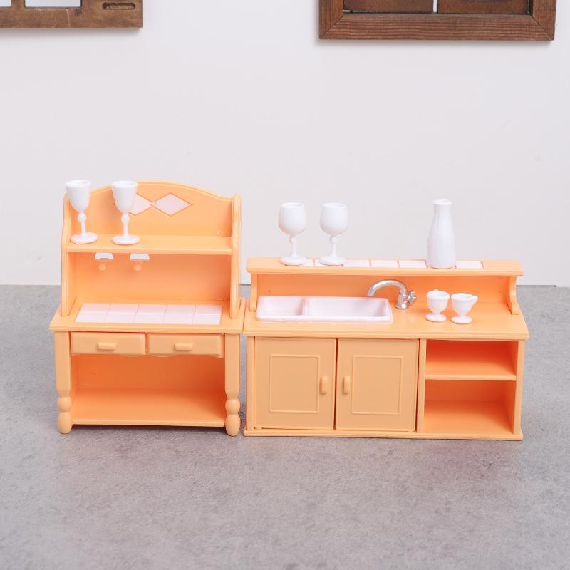 (.) 1 Set Dollhouse Kitchen Fu - Play Kitchen Set ulasan dan harga