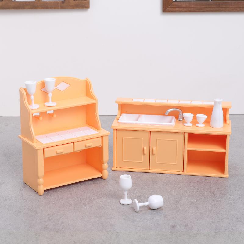(.) 1 Set Dollhouse Kitchen Fu - Play Kitchen Set ulasan dan harga