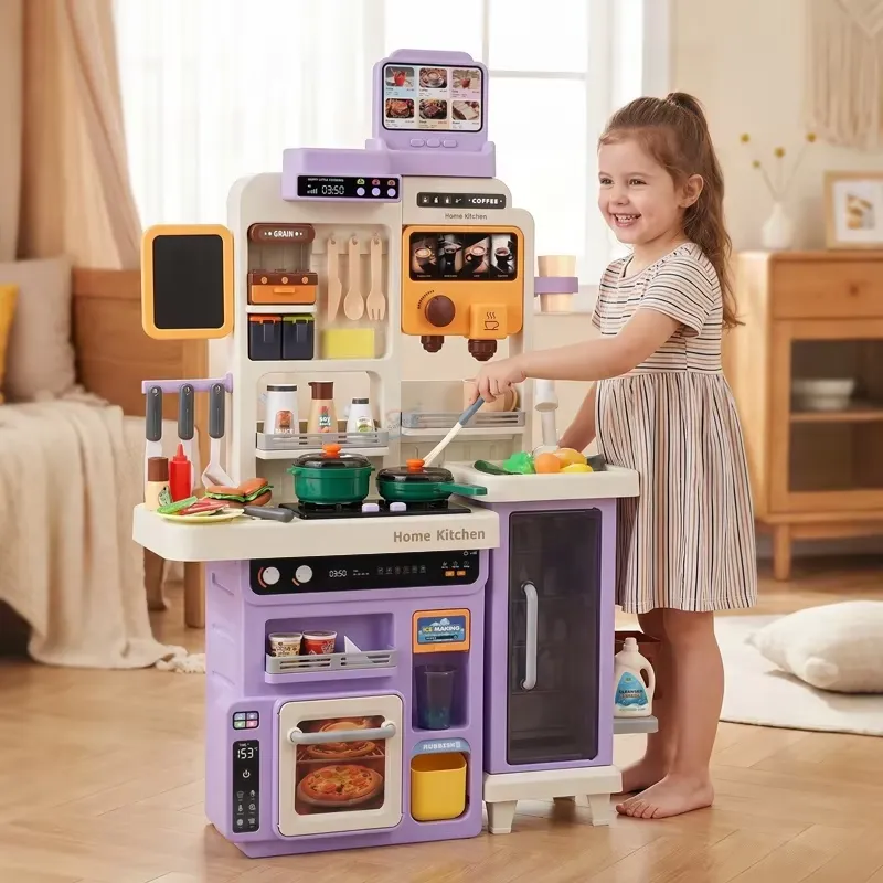 90cm Large Pretend Play Kitche - Play Kitchen Set ulasan dan harga