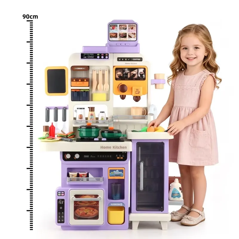 90cm Large Pretend Play Kitche - Play Kitchen Set ulasan dan harga