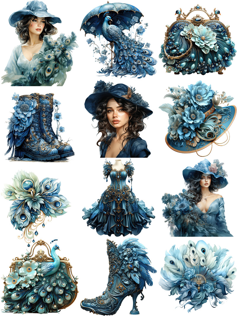 Victoria Peacock Blue Stickers - Kids Toys Victoria ulasan dan harga