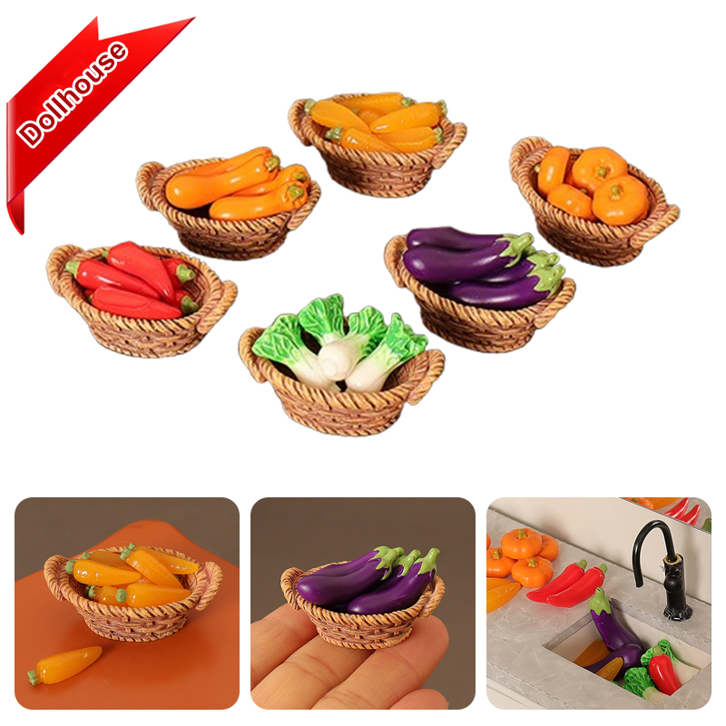 1/12 Dollhouse Simulation Vege - Play Kitchen Set ulasan dan harga