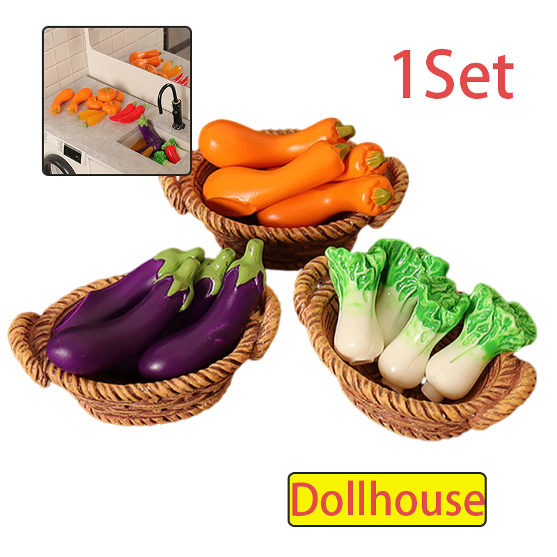 1/12 Dollhouse Simulation Vege - Play Kitchen Set ulasan dan harga