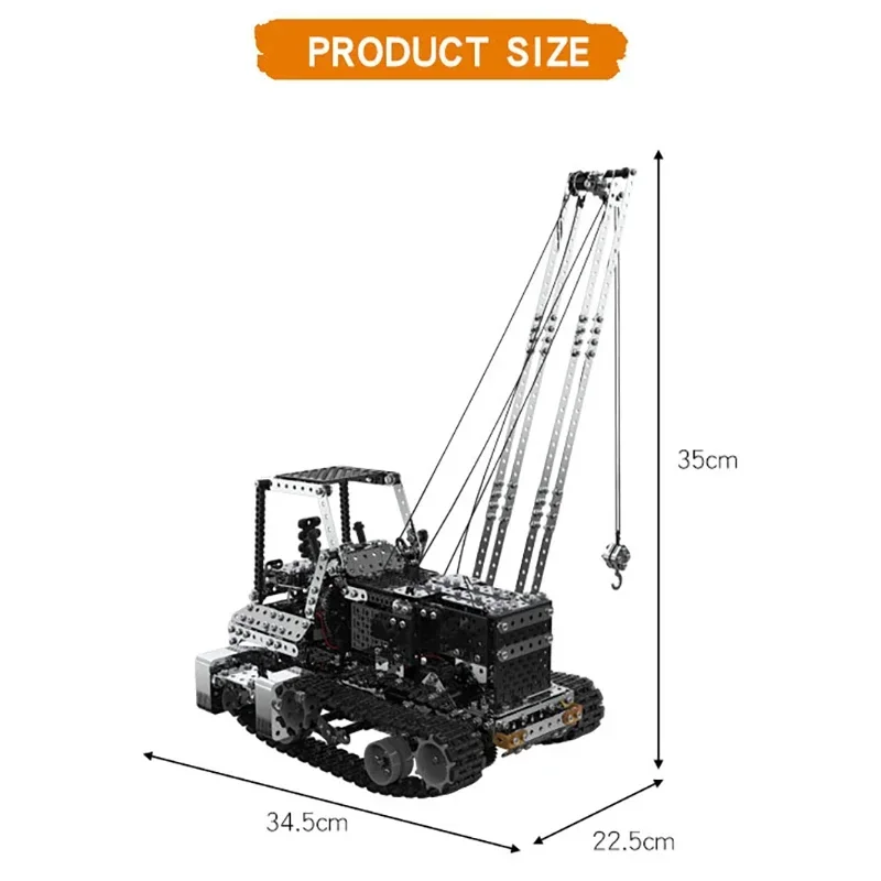 DIY Metal RC Crane Electric Ho - Kids Toys Vehicle ulasan dan harga