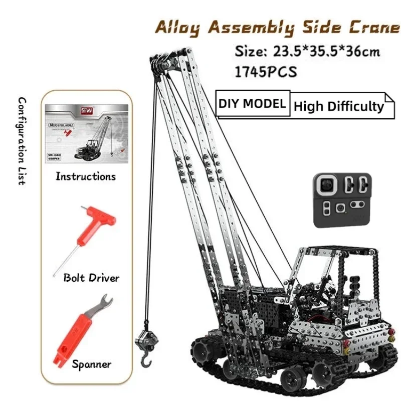 DIY Metal RC Crane Electric Ho - Kids Toys Vehicle ulasan dan harga