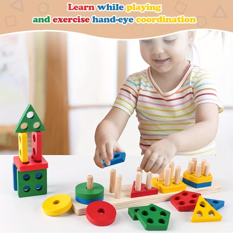 Montessori Wooden Games Baby T - Kids Toys 2 Year Old ulasan dan harga