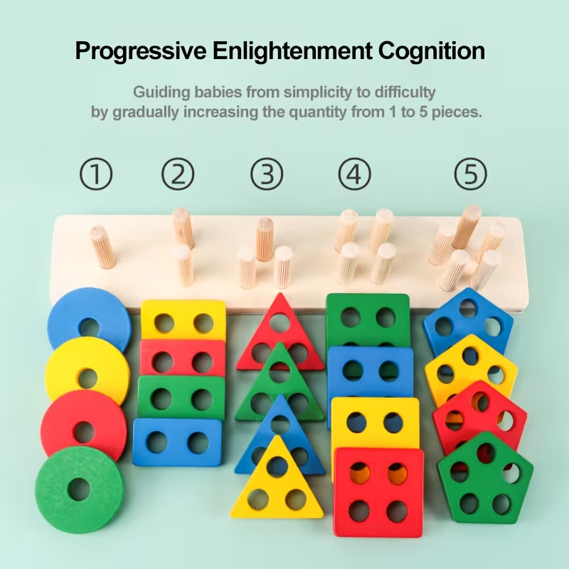 Montessori Wooden Games Baby T - Kids Toys 2 Year Old ulasan dan harga