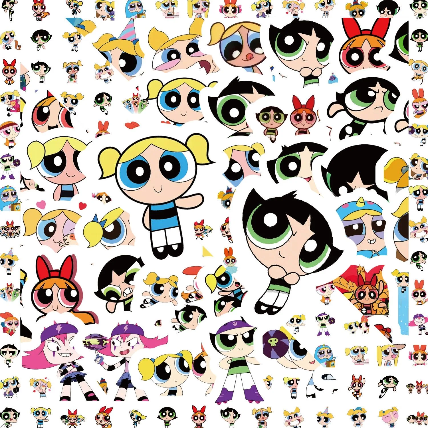 100pcs Powerpuff Girls Sticker - Kids Toys Bag ulasan dan harga