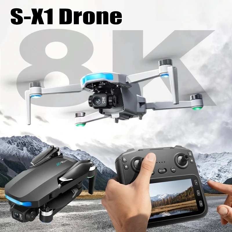 Original S-X1 Drone 8K HD Prof - Toys For Kids Video ulasan dan harga