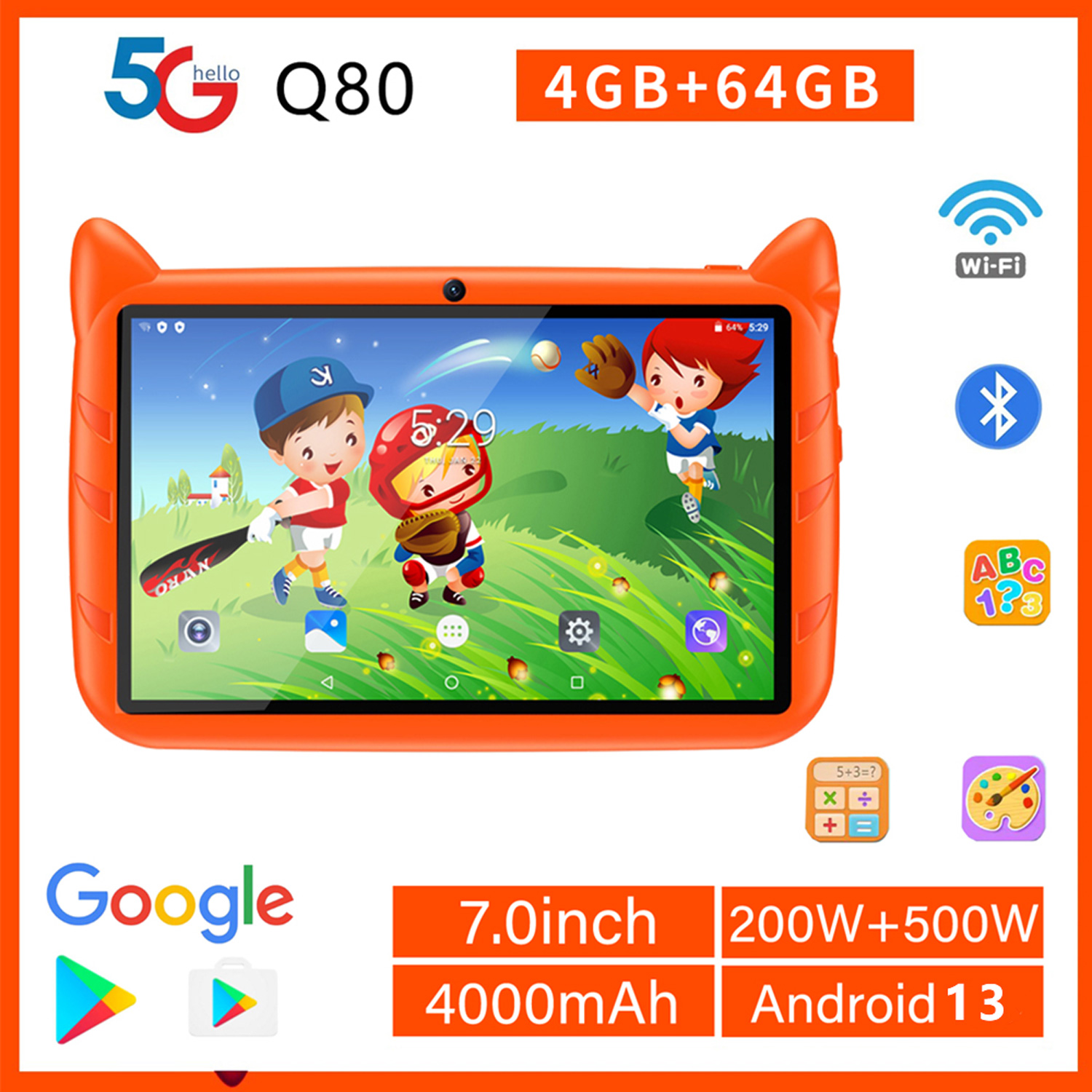 New 5G WiFi Kids Tablet 7 Inch - Learning Tablet Kids ulasan dan harga