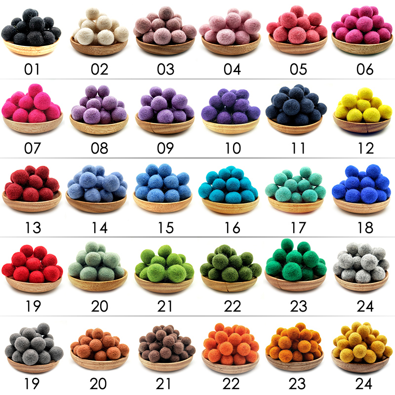 10/30pcs 2cm Wool Felt Balls R - Kids Toys In Wholesale ulasan dan harga