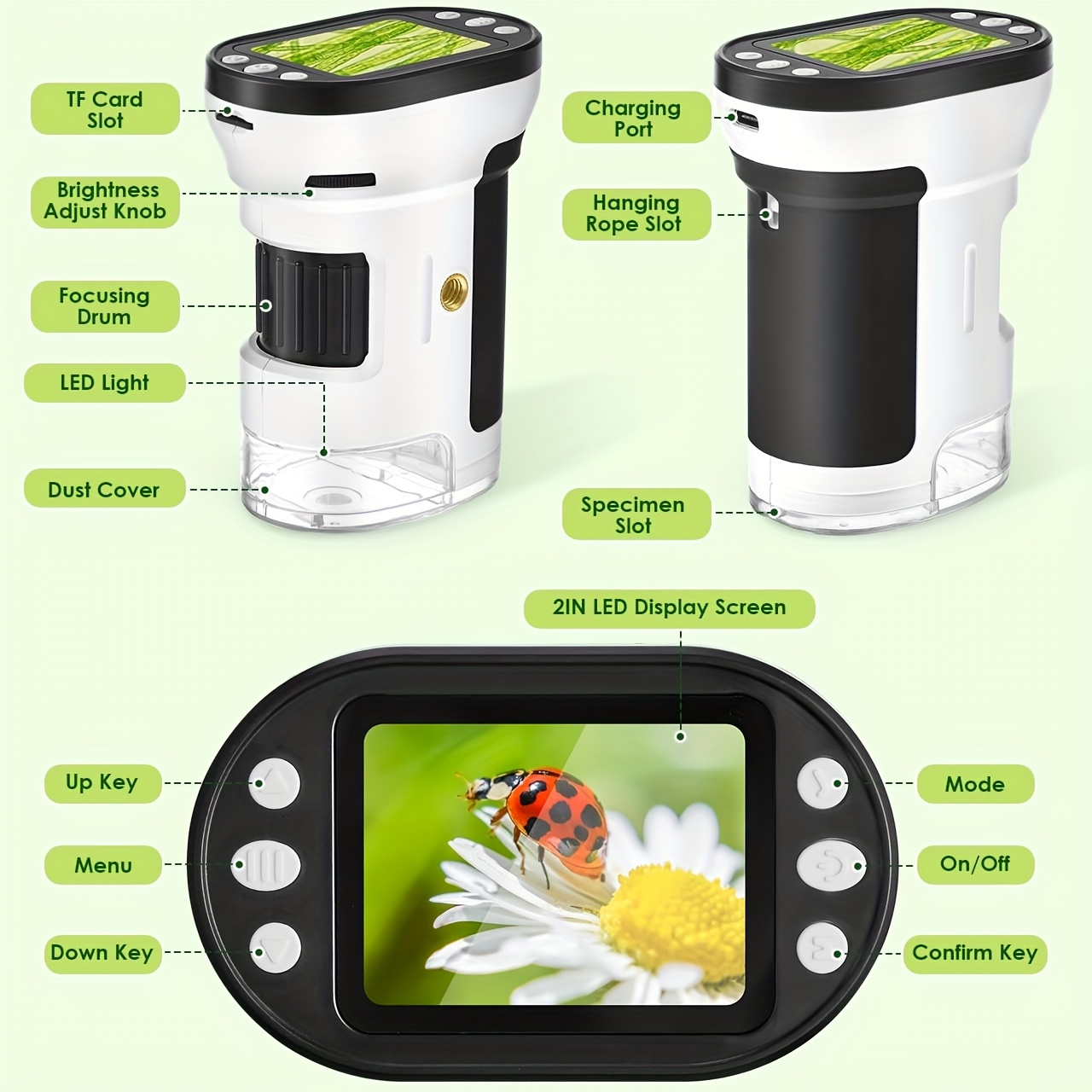 Kids Microscope Biological Kit - Toys For Kids Video ulasan dan harga
