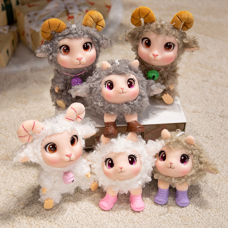 Kawaii Lamb Plush Toy Soft Vin - Kids Toys Animal ulasan dan harga