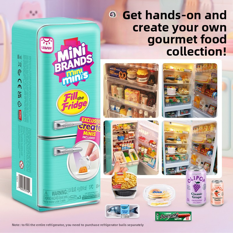 Led Light Up Mini Refrigerator - Play Kitchen Set ulasan dan harga
