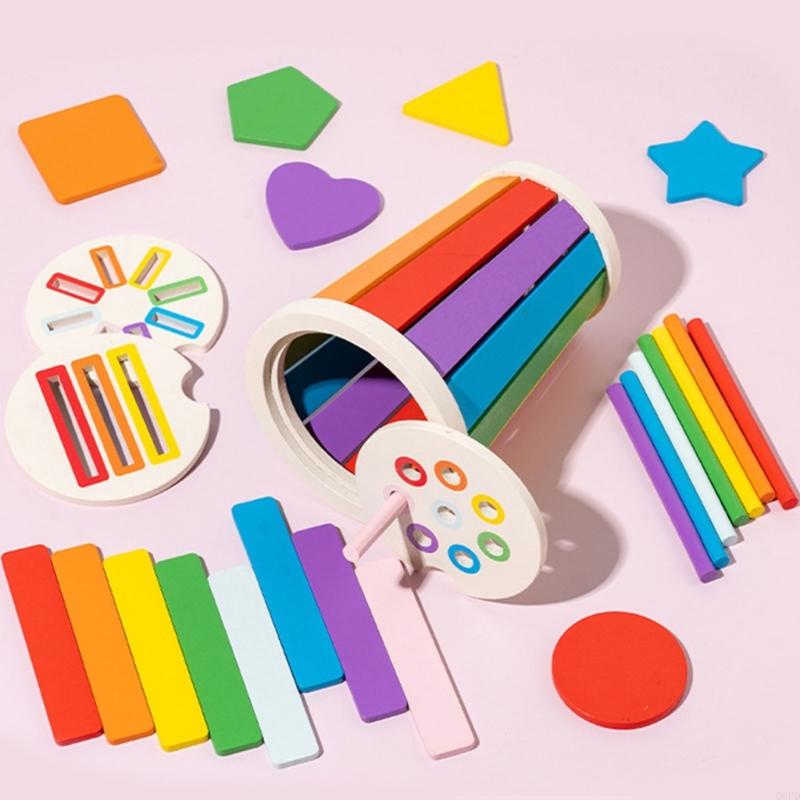 Educational Wooden Sorter Toy  - Kids Toys 2 Year Old ulasan dan harga