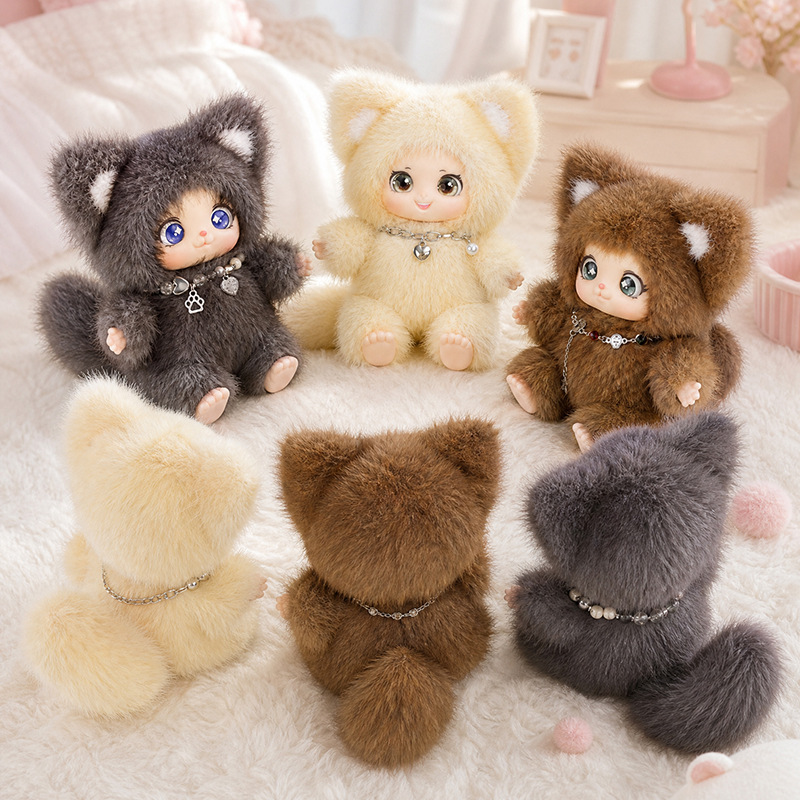 18cm New Cute Family Fox Plush - Kids Toys Animal ulasan dan harga
