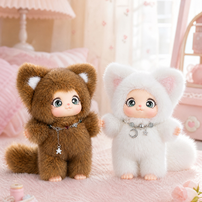 18cm New Cute Family Fox Plush - Kids Toys Animal ulasan dan harga