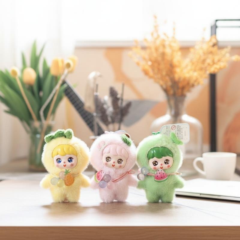 Cute Fruit Plush Doll Keychain - Kids Toys Bag ulasan dan harga