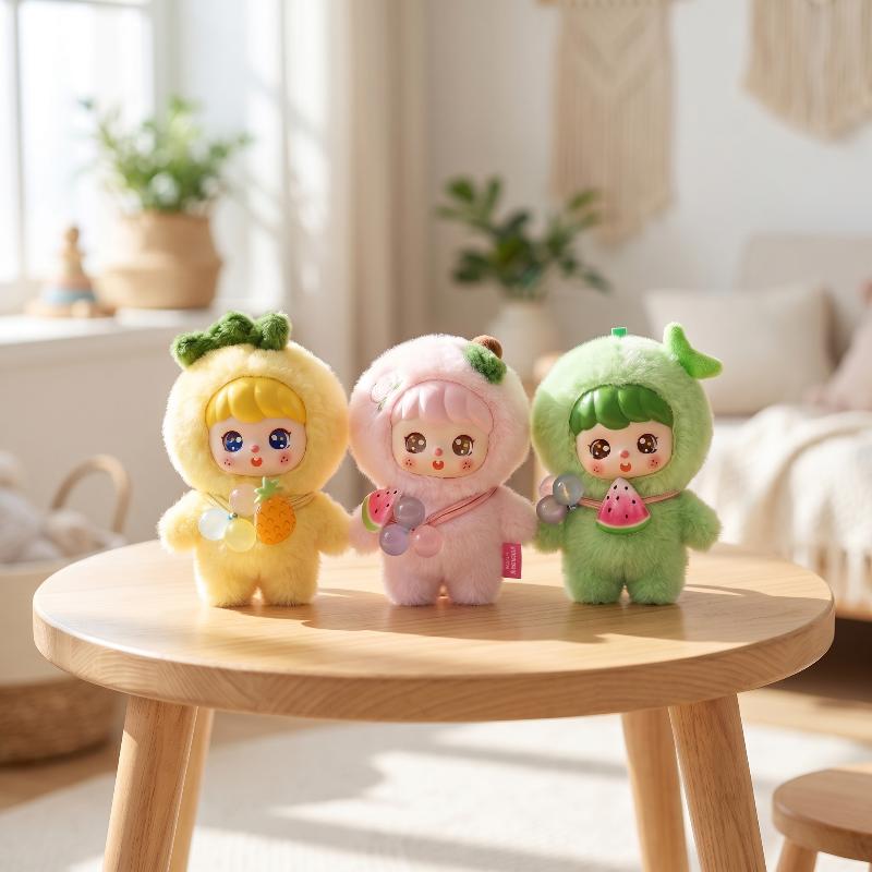 Cute Fruit Plush Doll Keychain - Kids Toys Bag ulasan dan harga