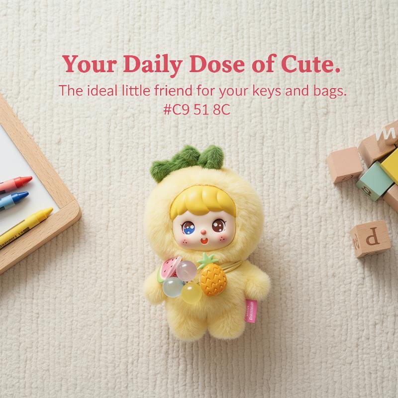 Cute Fruit Plush Doll Keychain - Kids Toys Bag ulasan dan harga