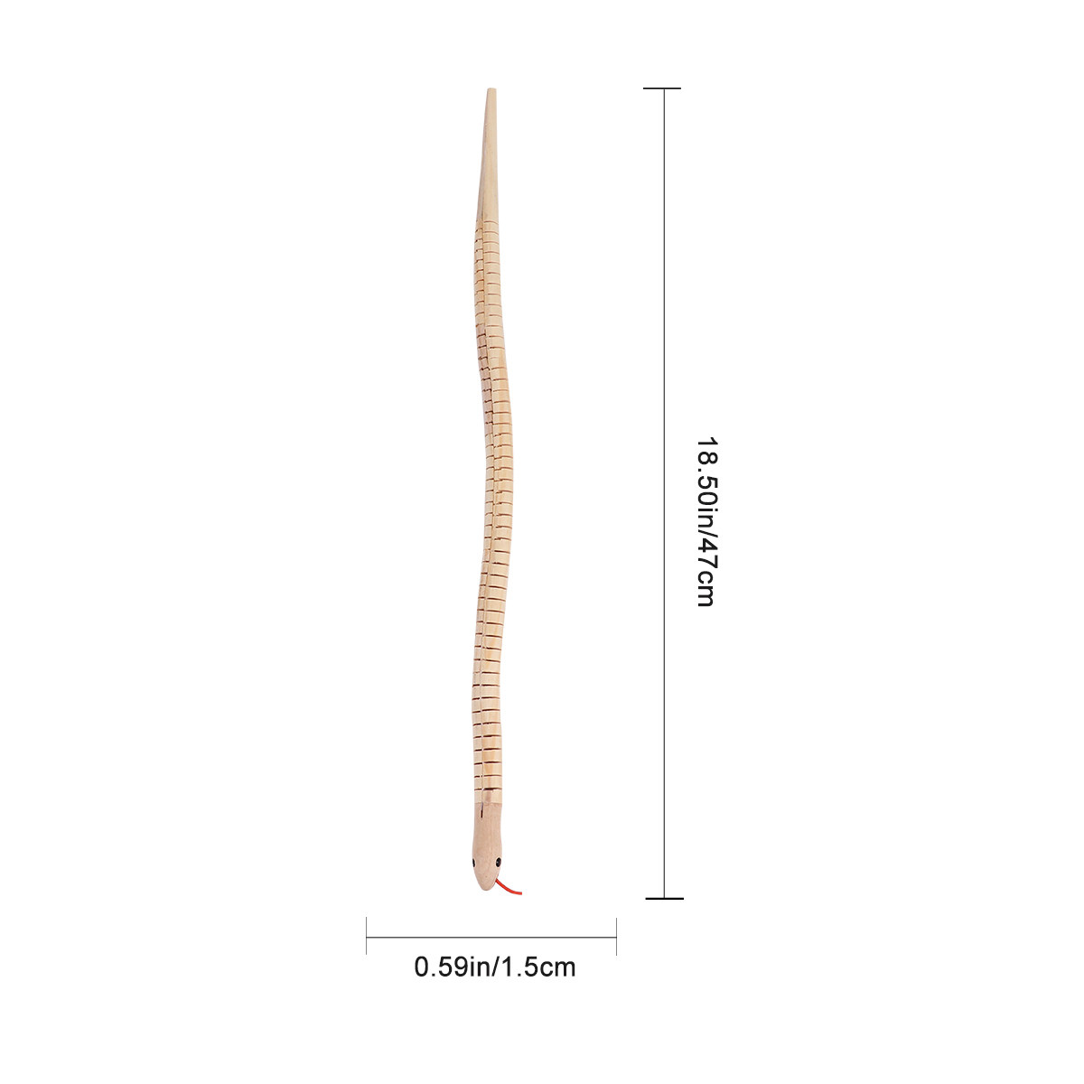 8Pcs Simulation Wooden Snake R - Kids Toys Vehicle ulasan dan harga