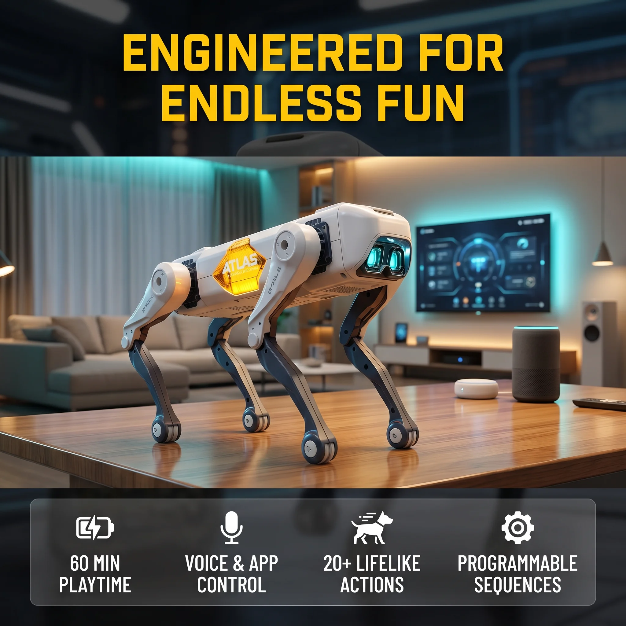 AI Smart Robot Dog, Voice & AP - Kids Toys Animal ulasan dan harga