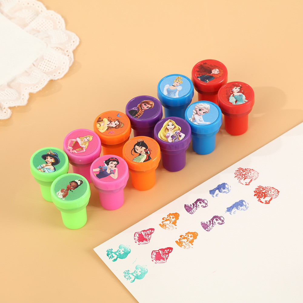 12PCS Princess Kids Stamps Car - Kids Toys In Wholesale ulasan dan harga