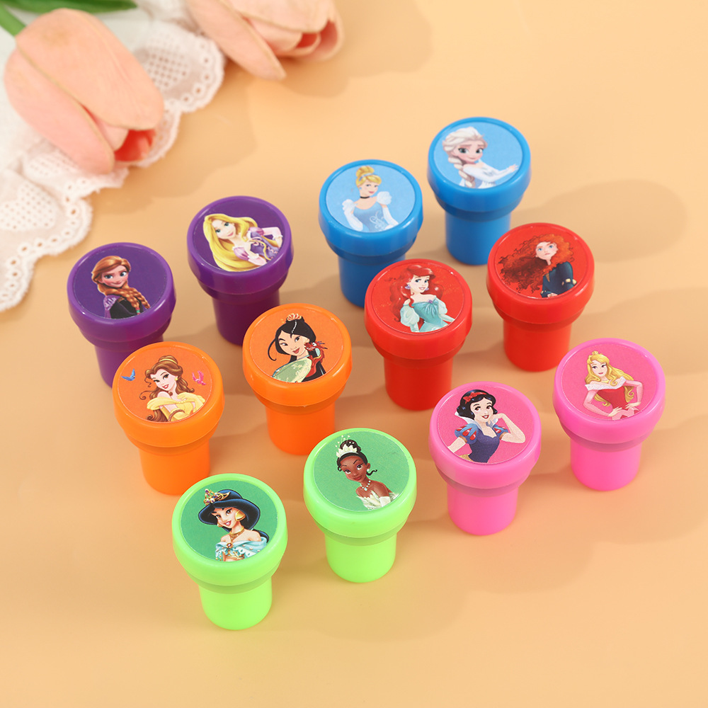 12PCS Princess Kids Stamps Car - Kids Toys In Wholesale ulasan dan harga