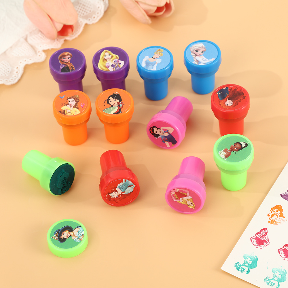 12PCS Princess Kids Stamps Car - Kids Toys In Wholesale ulasan dan harga