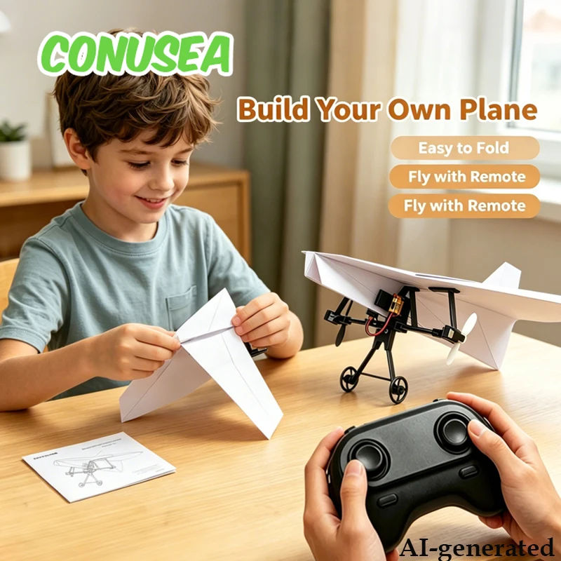 Remote Control Paper Airplanes - Kids Toys Vehicle ulasan dan harga