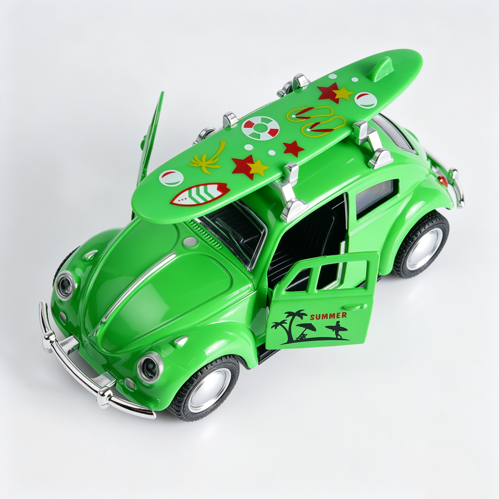 Retro Green Beetle Diecast Car - Kids Toys Cars ulasan dan harga