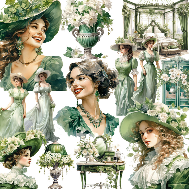 Green Victoria Stickers Crafts - Kids Toys Victoria ulasan dan harga
