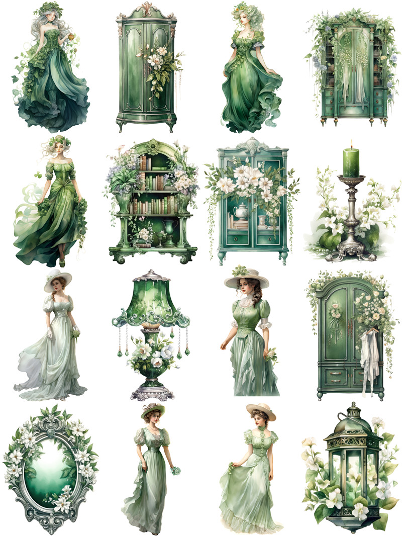 Green Victoria Stickers Crafts - Kids Toys Victoria ulasan dan harga